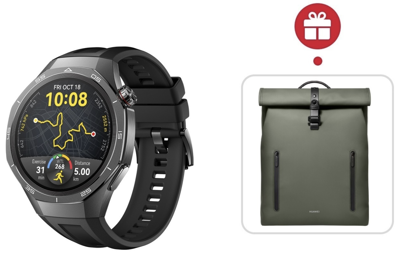 Смарт-часы Huawei Watch GT 5 Pro 46 мм черный-черный + подарок