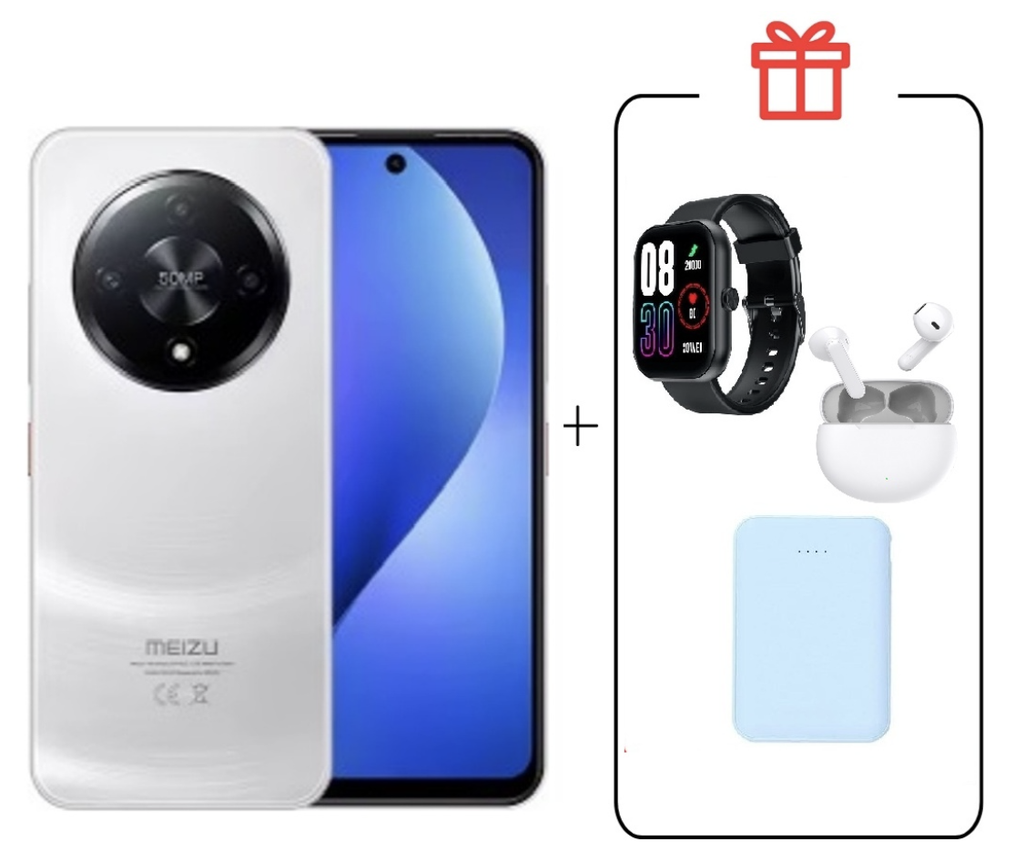 Смартфон Meizu Mblu 22 Pro 4/128Gb Snow White + подарок
