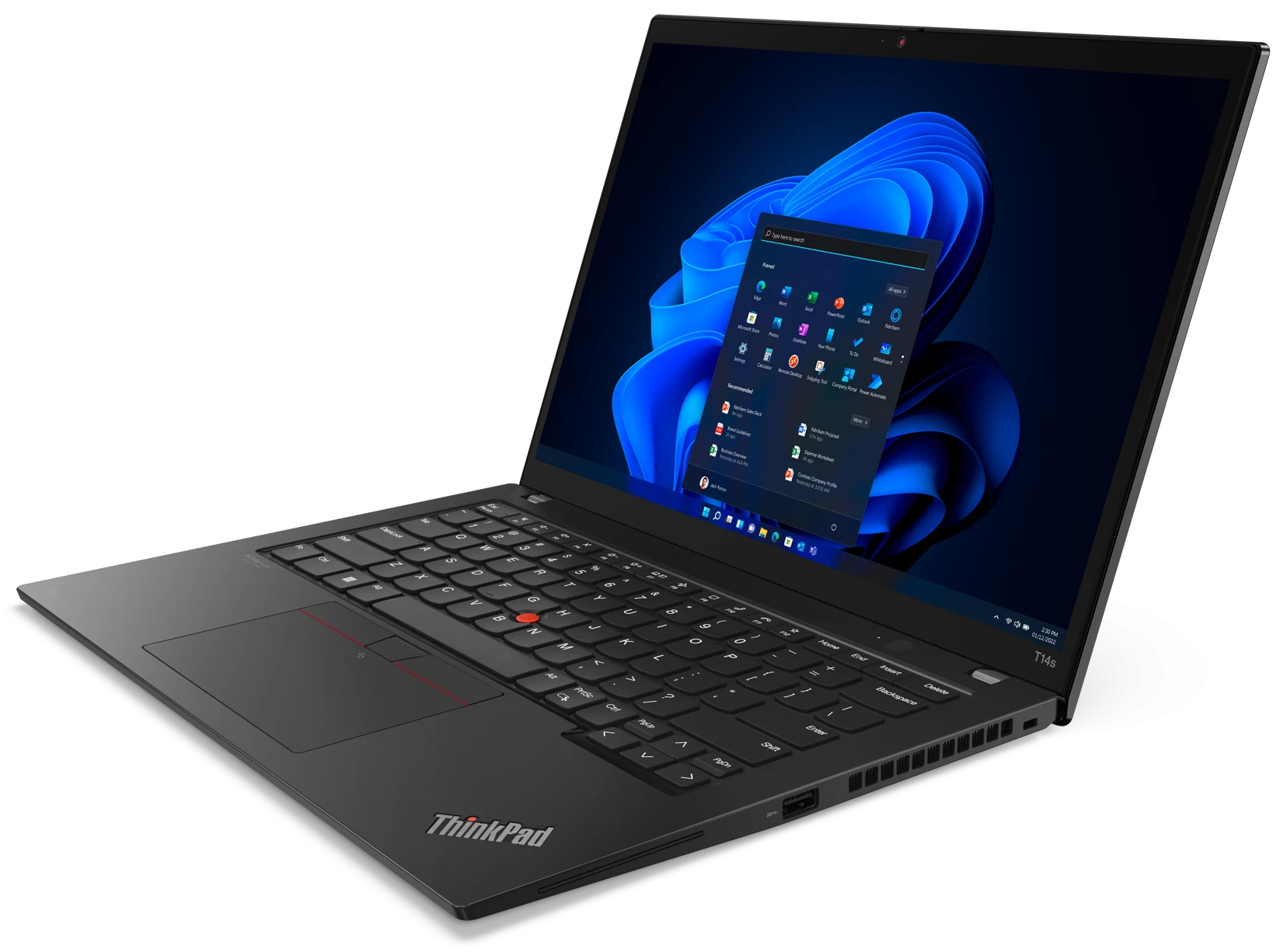 Ноутбук Lenovo ThinkPad T14s Gen 3 21BR00DRRT 14" Thunder Black