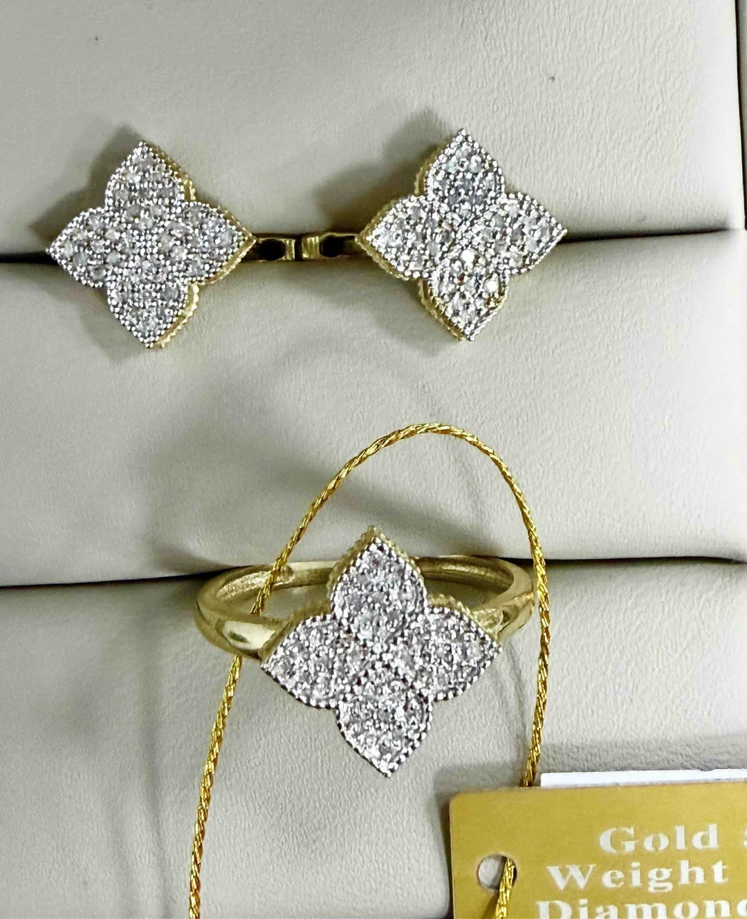 Комплект Luxrai бриллиант желтое золото 585 купить,NaN