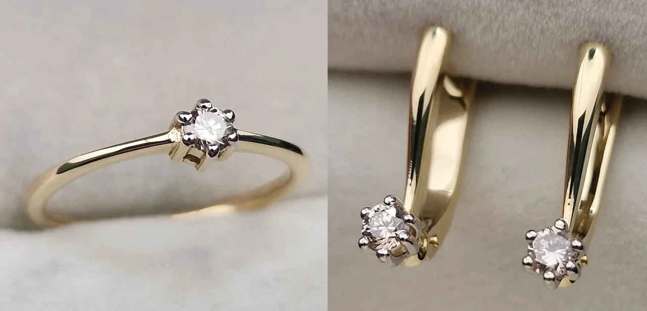 Комплект Deimantas 113690476 17р 0,126ct 0,30ct. купить,NaN