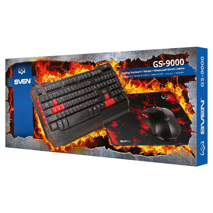 Игровой набор Sven GS-9000 черный купить,0