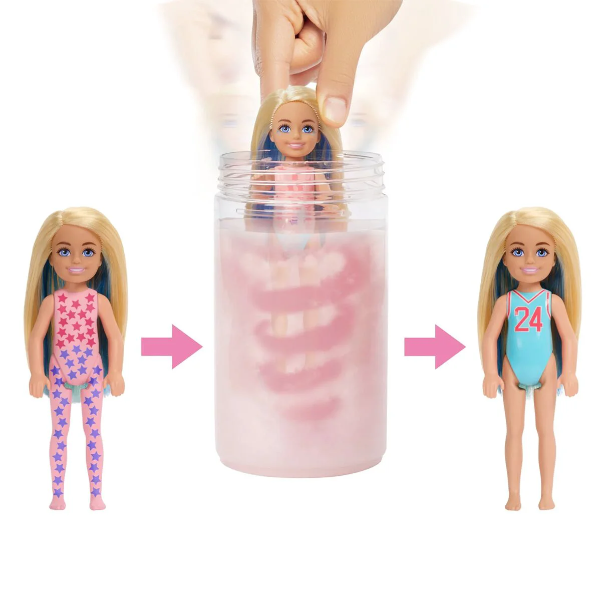Кукла Barbie Color Reveal Кукла серии Chelsea Sporty, в ассортименте HKT850 купить,NaN