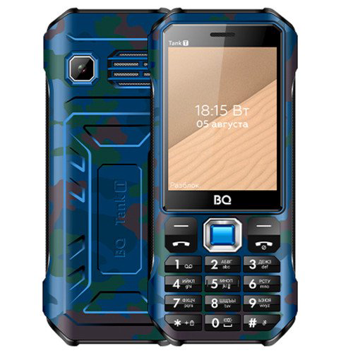 Мобильный телефон BQ-2824 Tank T Camouflage Blue купить,NaN