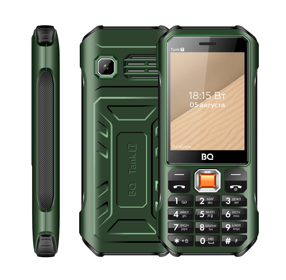 Мобильный телефон BQ-2824 Tank T Dark Green купить,NaN