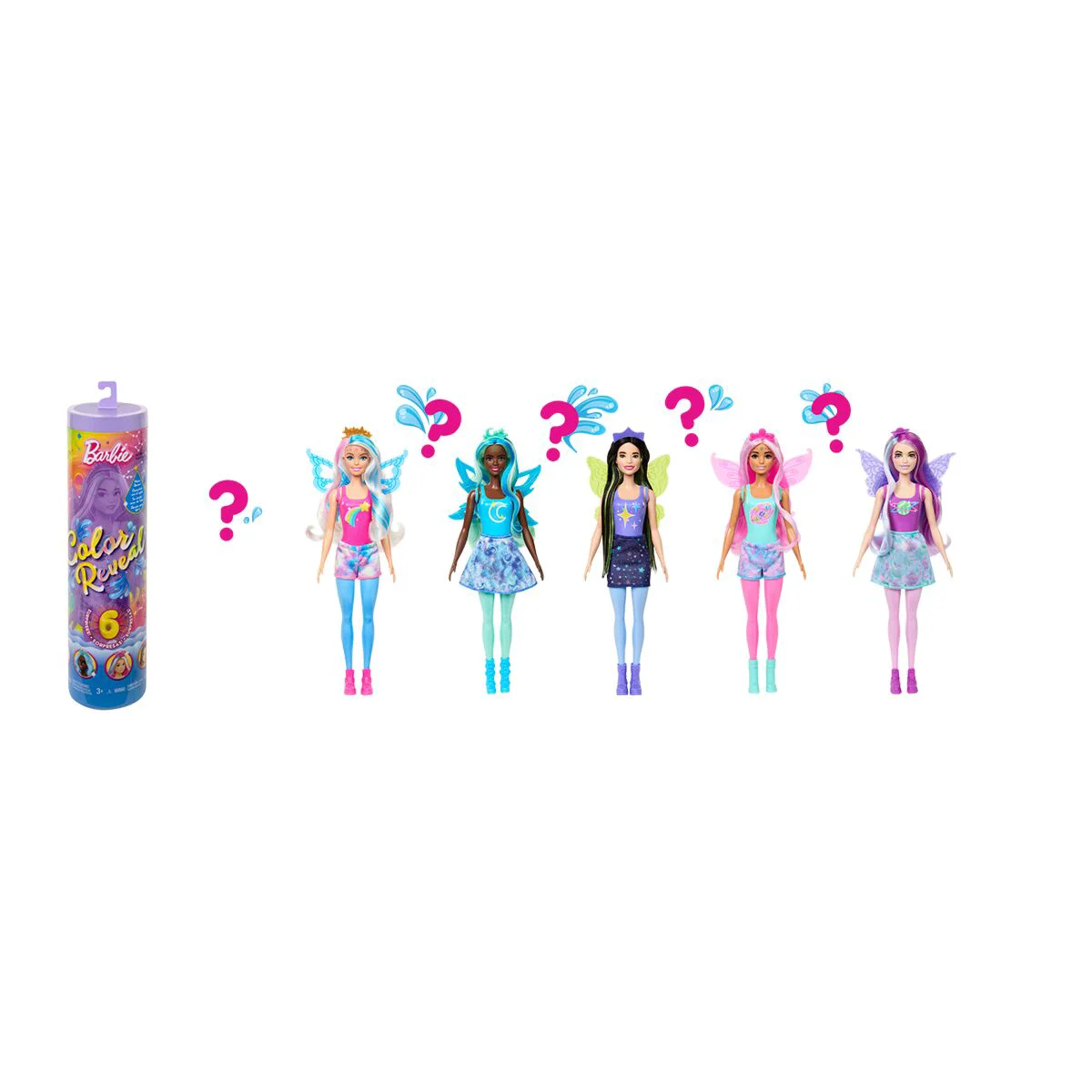Кукла Barbie Color Reveal Кукла серии Rainbow Galaxy, в ассортименте HJX610 купить,NaN