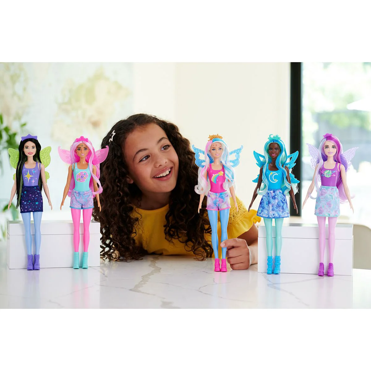 Кукла Barbie Color Reveal Кукла серии Rainbow Galaxy, в ассортименте HJX610 купить,NaN