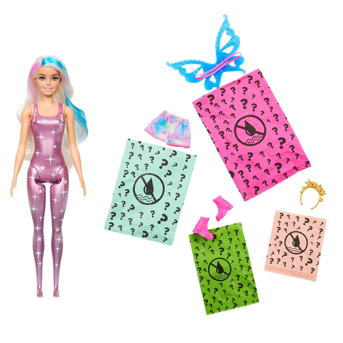 Кукла Barbie Color Reveal Кукла серии Rainbow Galaxy, в ассортименте HJX610 купить,NaN