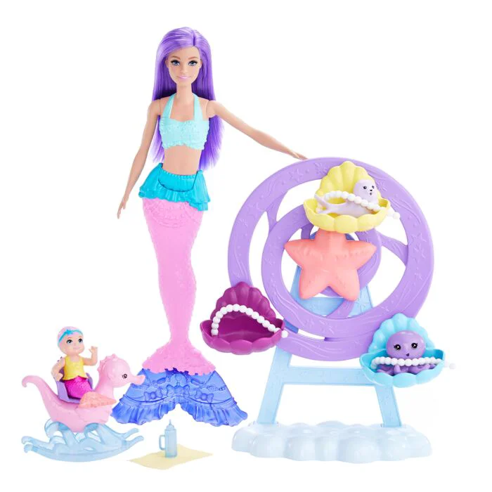 Игровой набор Barbie Dreamtopia Русалка с малышом HLC300 купить,NaN