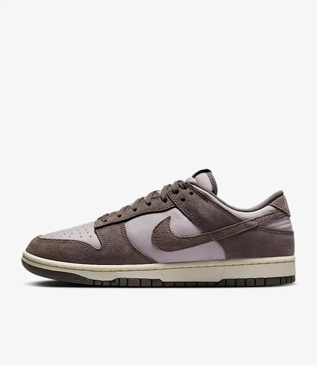 Кеды Nike Dunk Low Retro SE Leather Suede FQ8249-001 коричневый серый 46,5 купить,NaN
