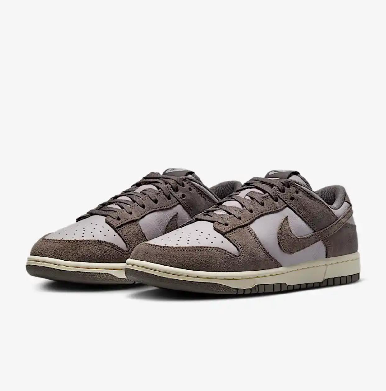 Кеды Nike Dunk Low Retro SE Leather Suede FQ8249-001 коричневый серый 46,5 купить,NaN