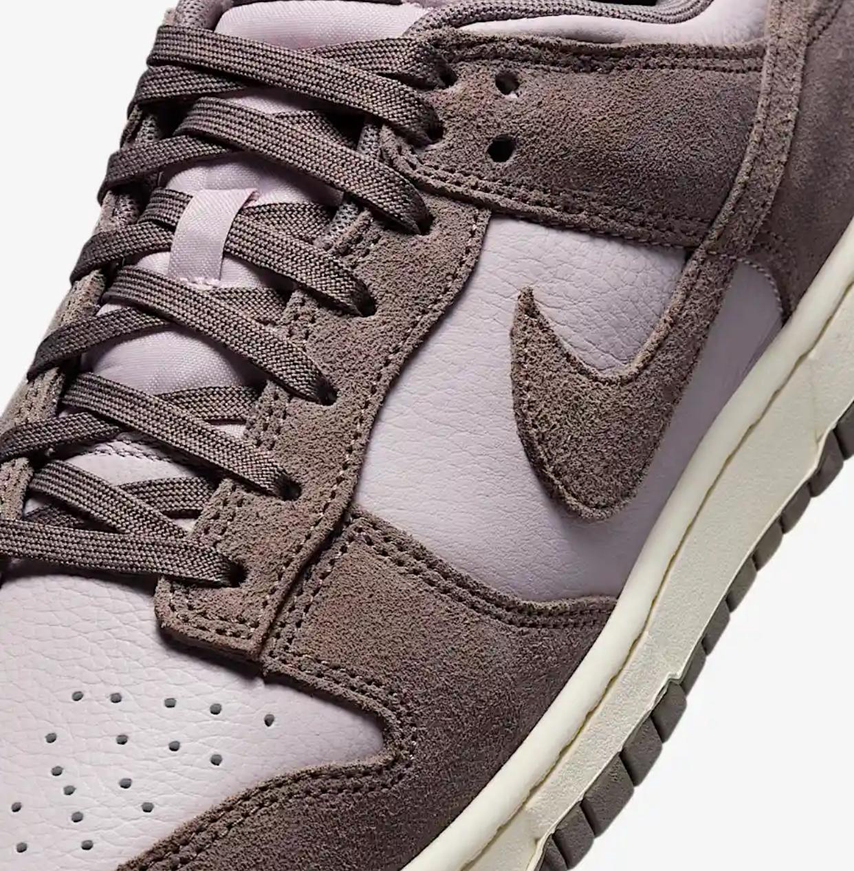 Кеды Nike Dunk Low Retro SE Leather Suede FQ8249-001 коричневый серый 46,5 купить,NaN