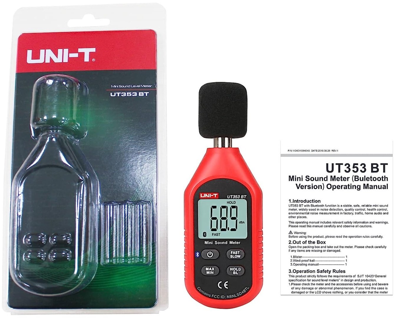 UNI-T UT353BT Шумомер с Bluetooth купить,NaN