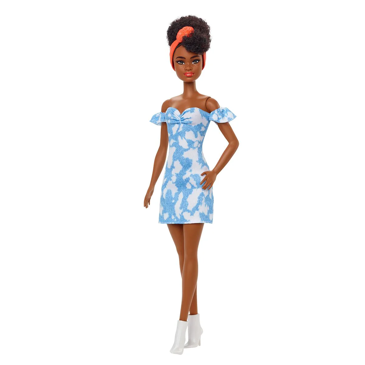 Кукла Barbie Fashionistas Барби в джинсовом платье HBV170 купить,NaN