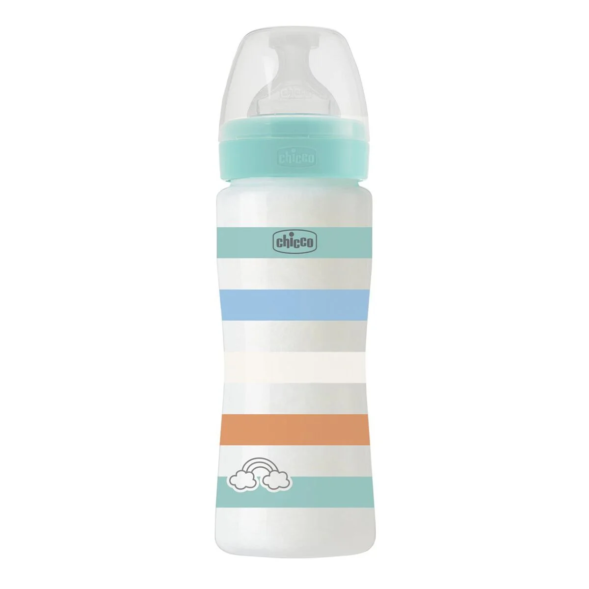 Бутылочка Chicco Wellbeing для кормления 330 мл 4м+ зеленая