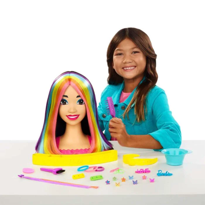 Кукла Barbie My First Barbie Манекен для причесок Делюкс брюнетка HMD810 купить,NaN