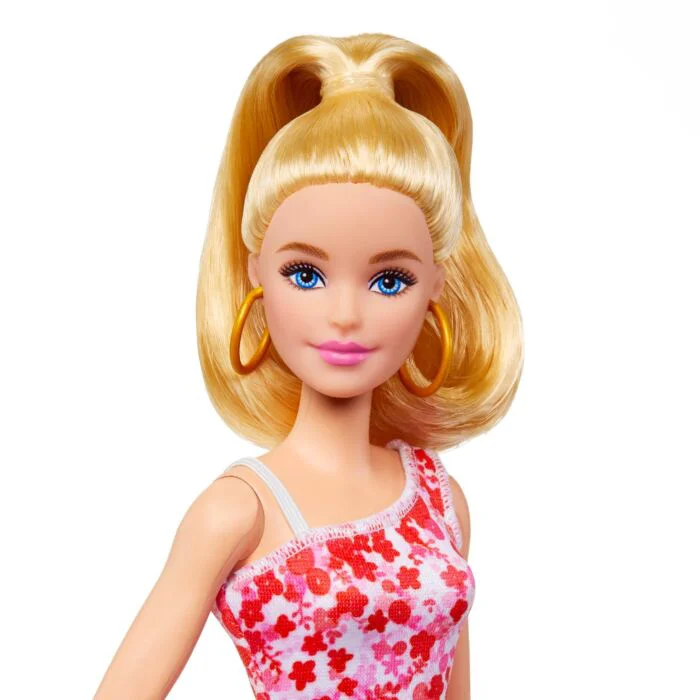 Кукла Barbie Fashionistas Барби в красном цветочном платье HJT020 купить,NaN