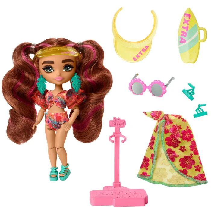 Кукла Barbie Extra&nbsp;Мини в пляжном образе HPB180 купить,NaN