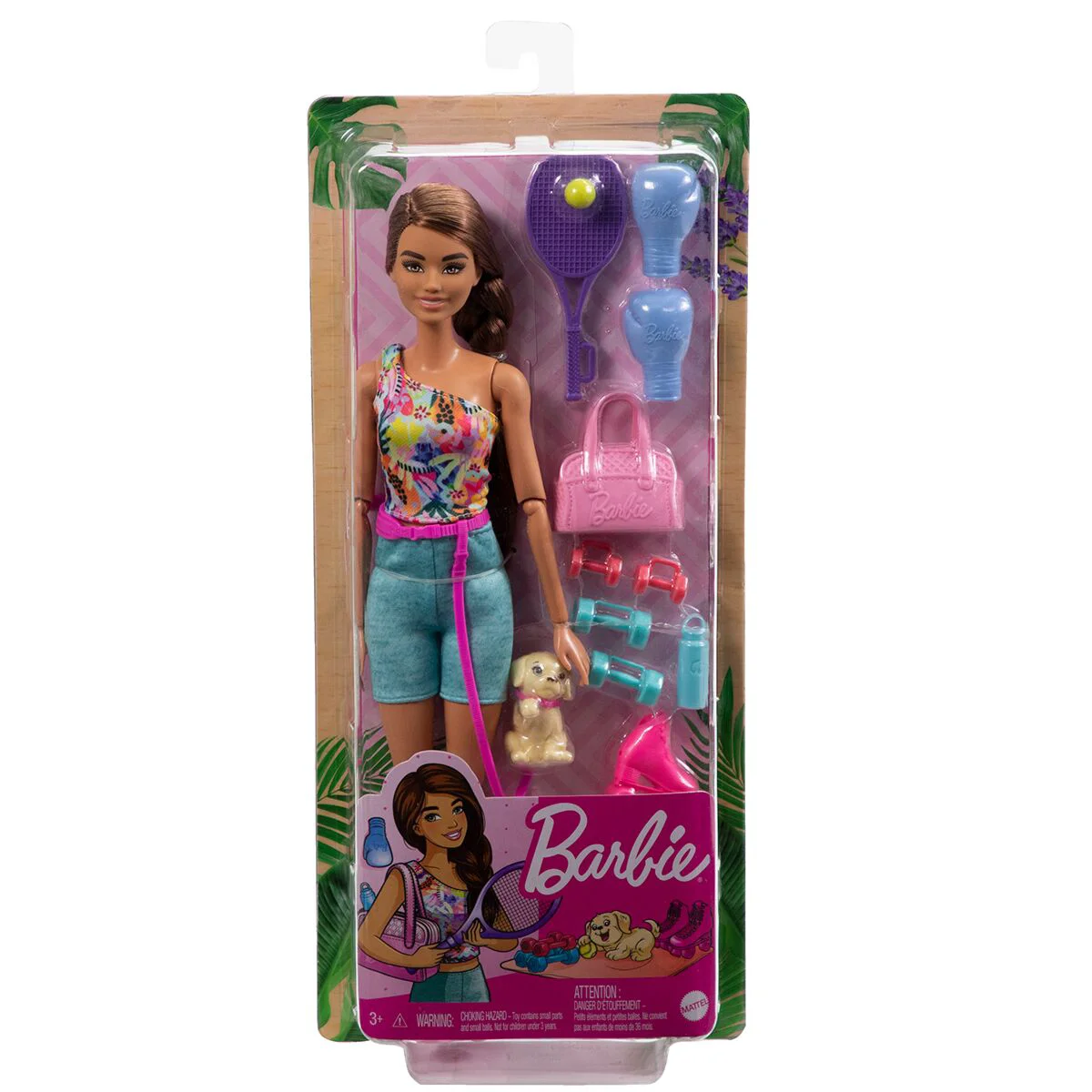 Игровой набор Barbie Self-Care Спортивная прогулка с питомцем HKT910 купить,NaN