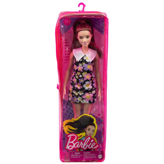 Кукла Barbie Fashionistas Барби в платье с цветочным принтом HBV190 купить,NaN