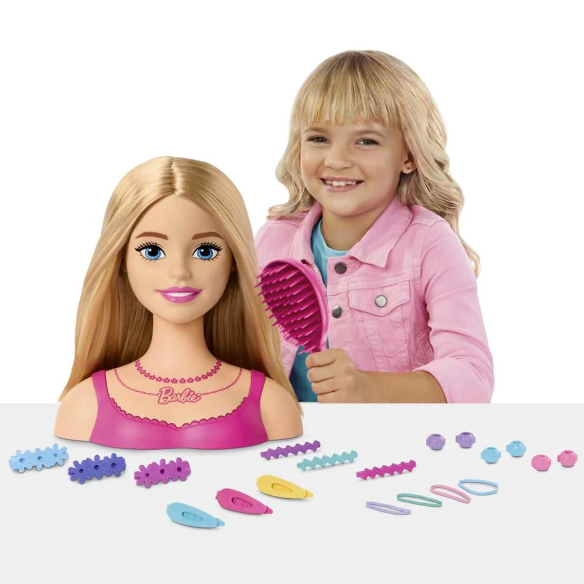 Кукла Barbie My First Barbie Манекен для причесок блондинка HMD880 купить,NaN
