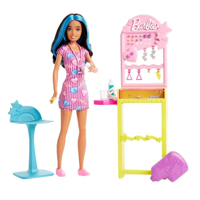 Игровой набор Barbie Family Студия пирсинга HKD780 купить,NaN