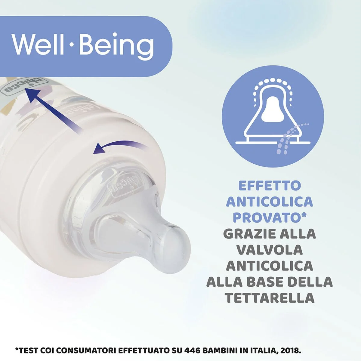 Бутылочка Chicco WellBeing для кормления 330 мл 4м+ желтый - ForteMarket Бутылочка Chicco WellBeing для кормления 330 мл 4м+ желтый купить,0