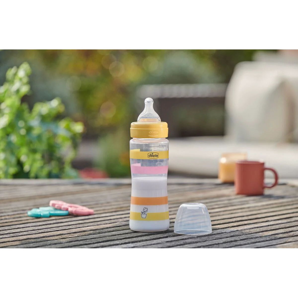 Бутылочка Chicco WellBeing для кормления 330 мл 4м+ желтый - ForteMarket Бутылочка Chicco WellBeing для кормления 330 мл 4м+ желтый купить,0