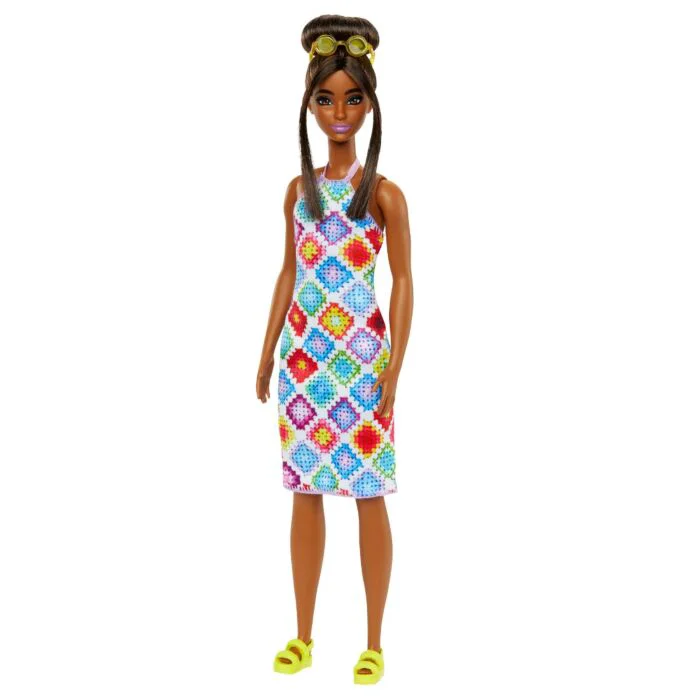 Кукла Barbie Fashionistas Барби в платье в стиле Алмазная Мозаика HJT070 купить,NaN