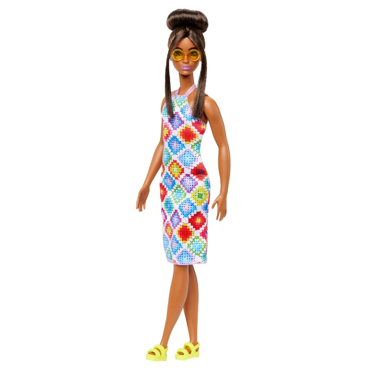 Кукла Barbie Fashionistas Барби в платье в стиле Алмазная Мозаика HJT070 купить,NaN