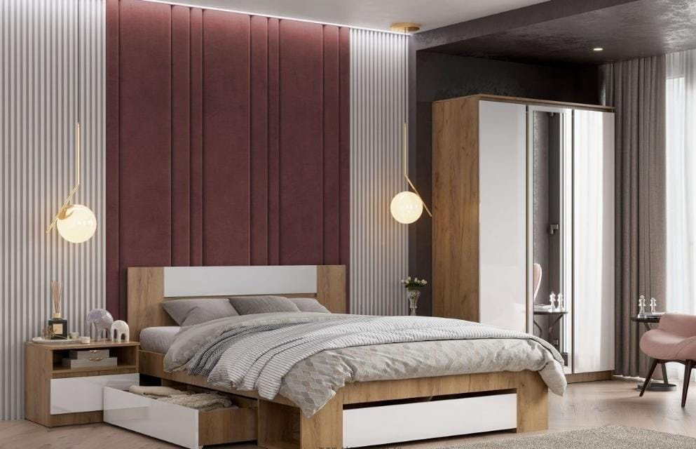 Гарнитур DOMA СПАЛЬНЫЙ Гарнитур LAMIA-LITE 5486, сп. место 160х200 см купить,NaN