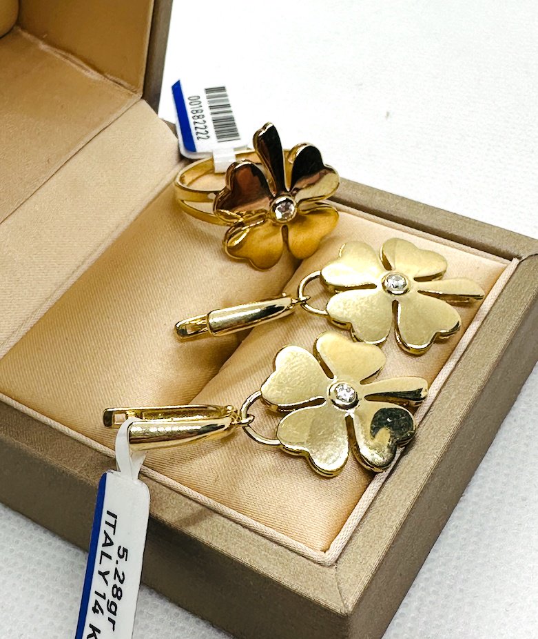 Italian Gold 072/55/6МЕ вес 8.6 г золото, фианит купить,640995