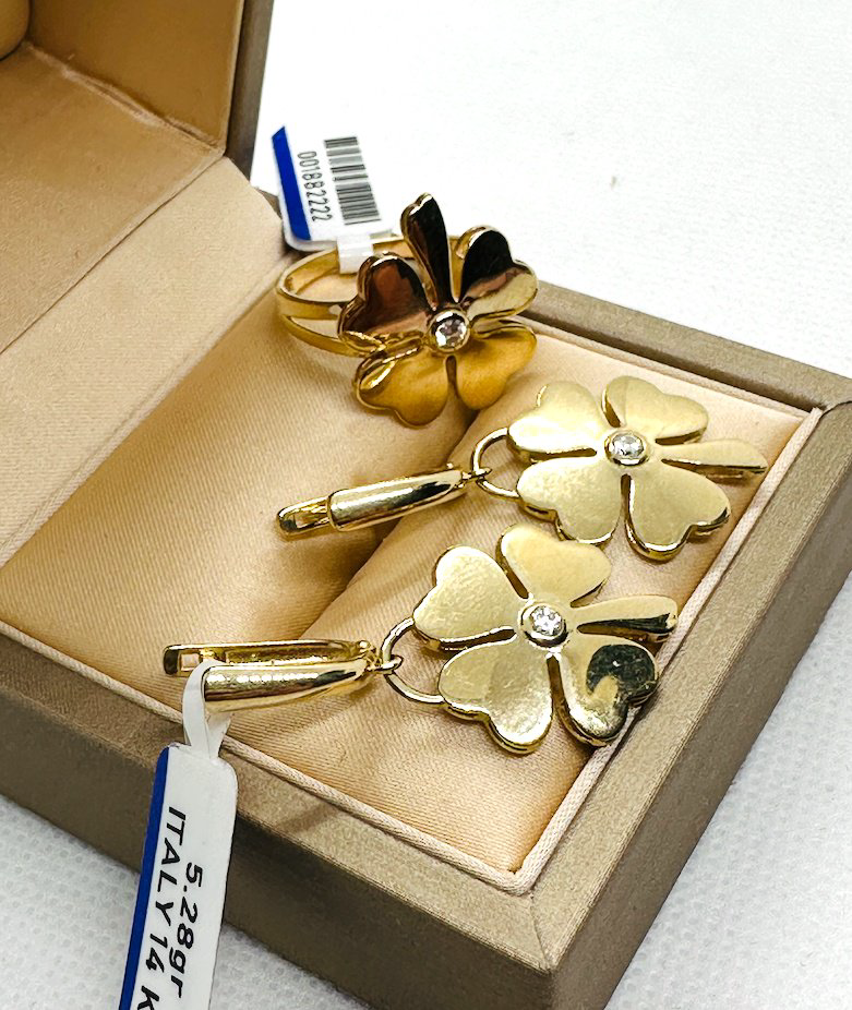 Italian Gold 072/55/6МЕ вес 8.6 г золото, фианит купить,640995