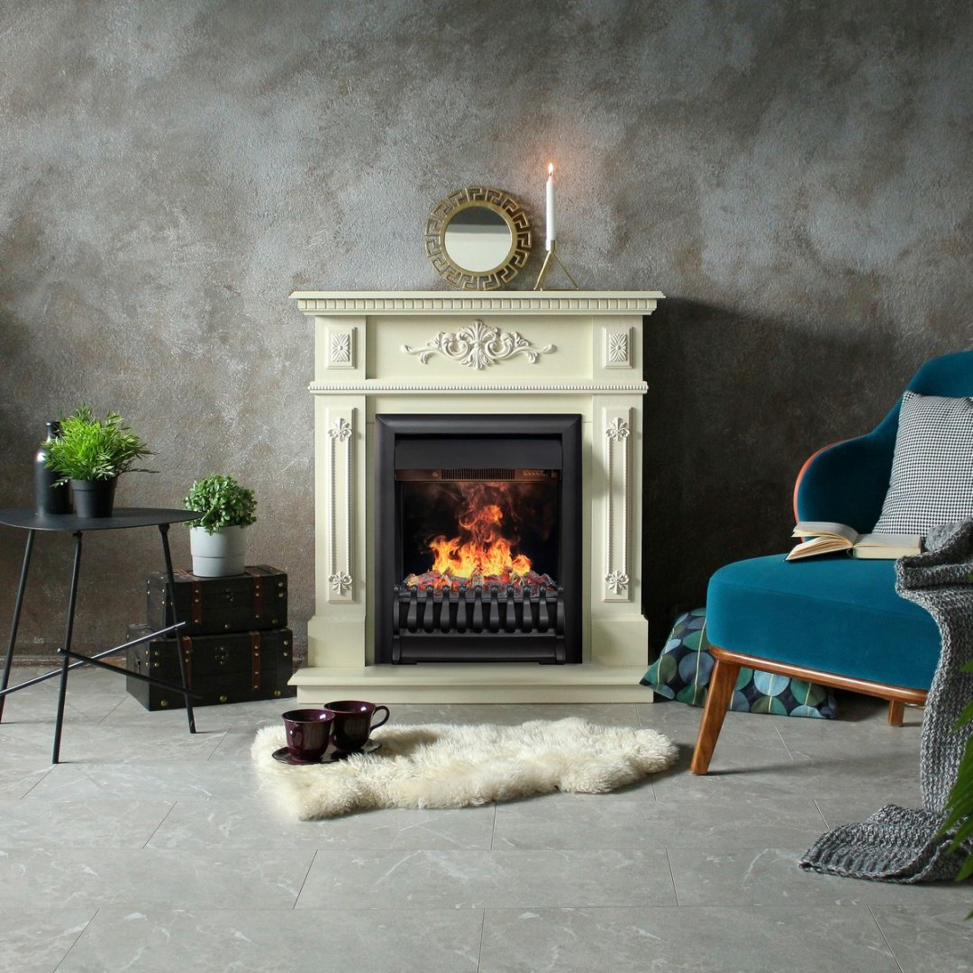 Электрокамин Real Flame напольный Lilian WT с очагом 3D Oregan купить,1844200