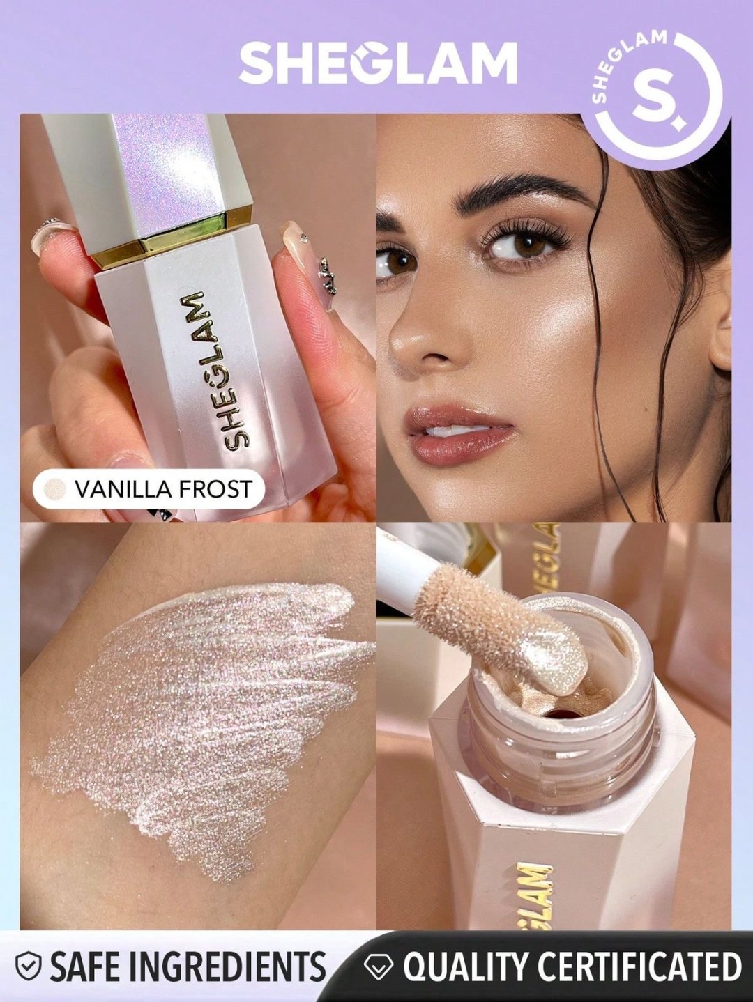 SHEGLAM Glow Bloom Liquid Highlighter крем-хайлайтер Vanilla Frost