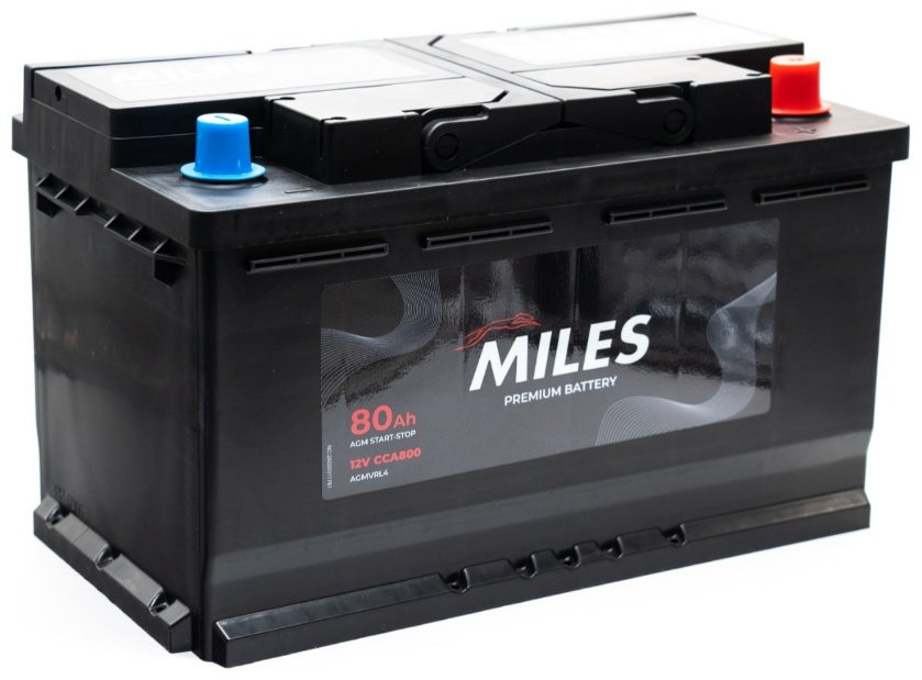 Аккумулятор MILES AGM L4 premium battery 80 Ач обратная купить,NaN