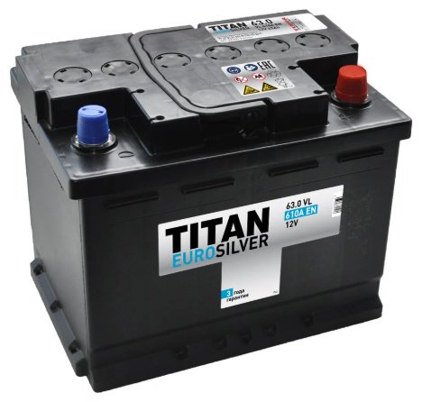 Аккумулятор TITAN 00001926 063 VL Titan ES 63 Ач обратная