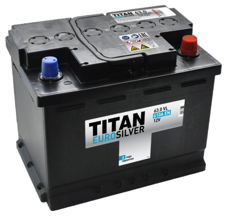 Аккумулятор TITAN 00001926 063 VL Titan ES 63 Ач обратная