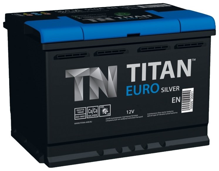 Аккумулятор TITAN 00001926 063 VL Titan ES 63 Ач обратная