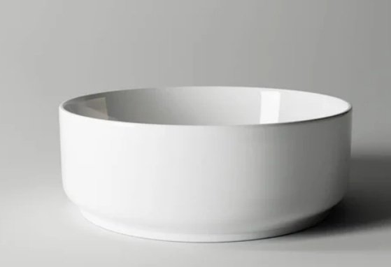 Раковина Ceramicanova CN5001 накладная круглая 36, санфарфор