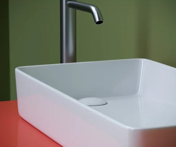 Раковина Ceramicanova CN5048 накладная прямоугольная 62, санфарфор