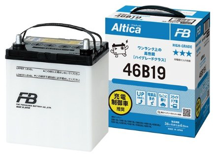 Аккумулятор FURUKAWA 46B19L Altica 43 Ач обратная
