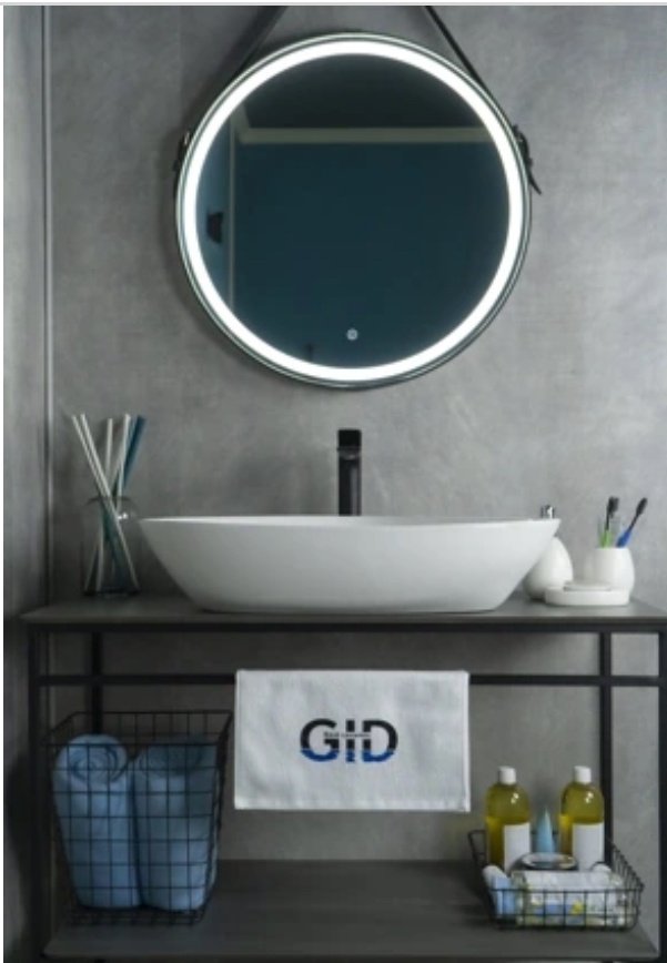 Раковина GID-ceramic N9062 накладная нестандартная 66, керамика