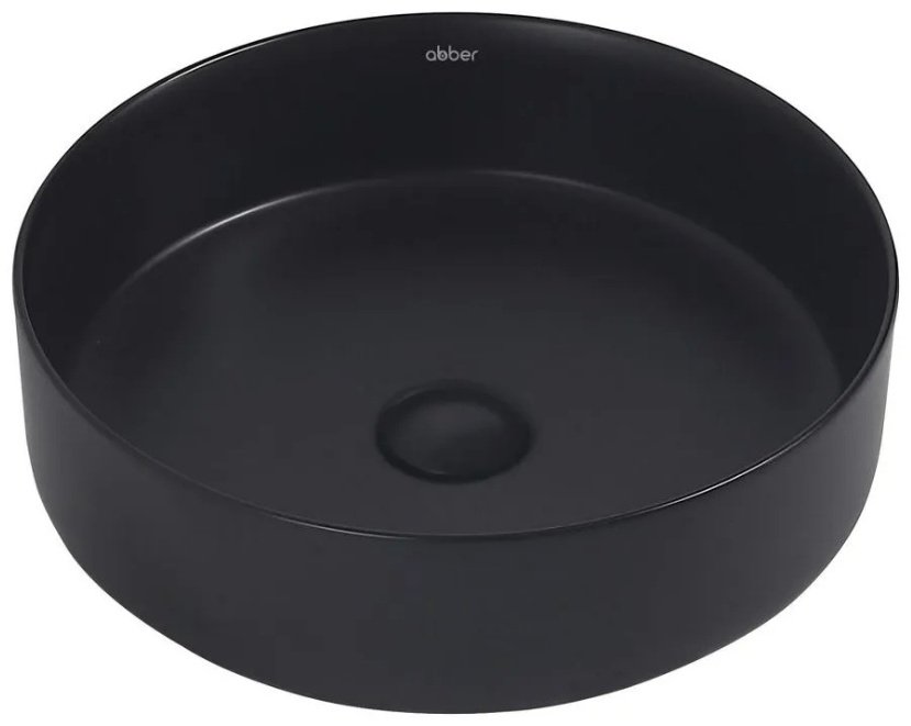 Раковина Abber Bequem AC2109MB накладная круглая 40 см, фаянс