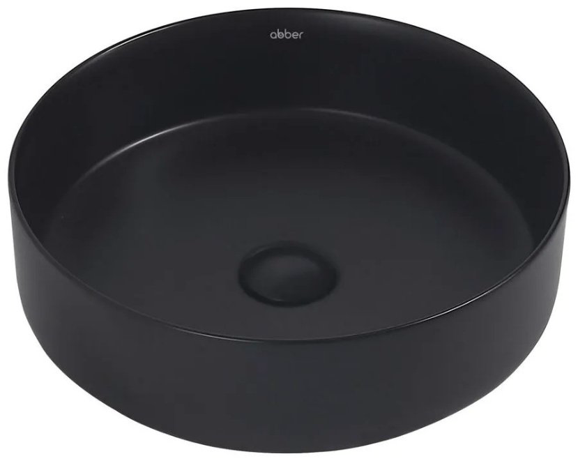 Раковина Abber Bequem AC2109MB накладная круглая 40 см, фаянс
