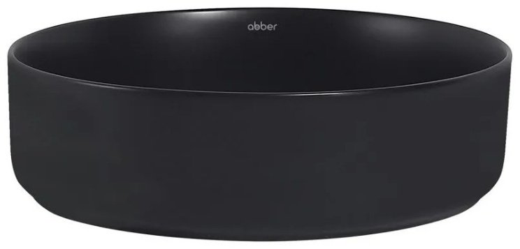 Раковина Abber Bequem AC2109MB накладная круглая 40 см, фаянс