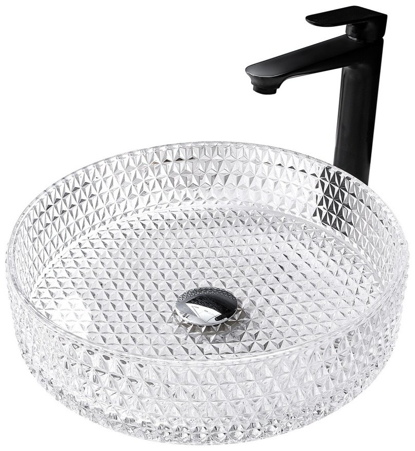 Раковина Abber Glas AK2301 накладная круглая 39.5 см, стекло