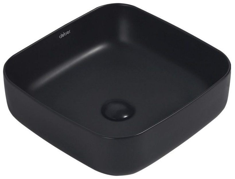 Раковина Abber Rechteck AC2211MB накладная квадратная 38.5 см, фаянс
