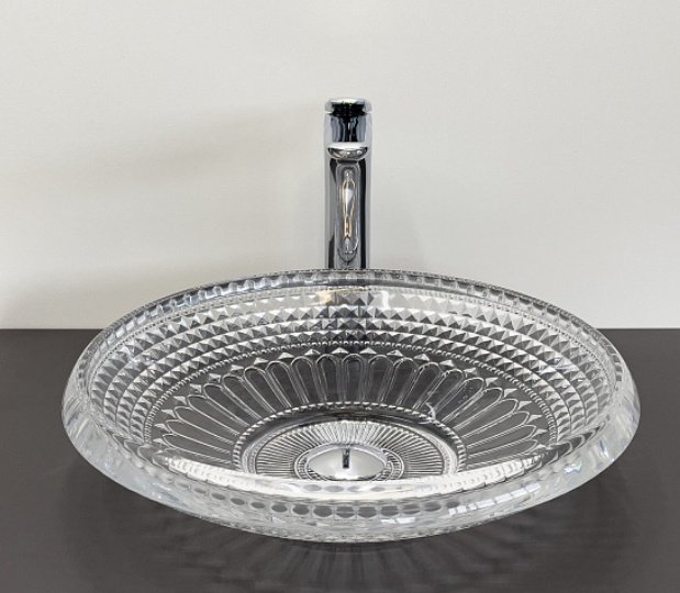 Раковина Comforty CF21205 накладная круглая 44, стекло купить,NaN