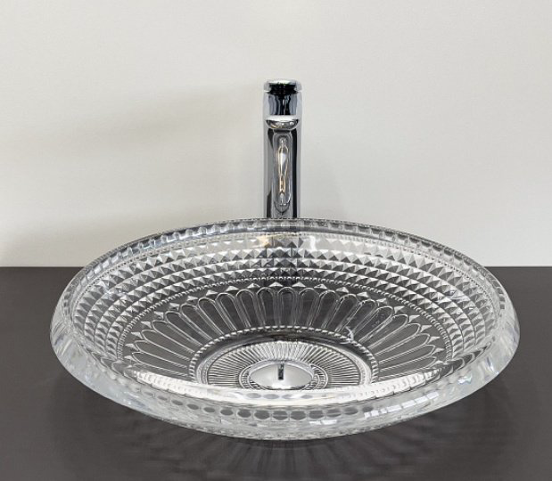Раковина Comforty CF21205 накладная круглая 44, стекло купить,NaN